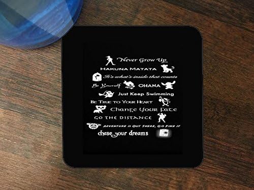 No Worries Quote Silicone Drink Beverage Coaster 4 Pack