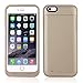 Novpeak iPhone 6S Plus/6 Plus Battery Case [6800mAh], Ultra Slim External Backup Battery Charger Case Cover Power Bank Pack [Not for 6/6S 4.7 Inch] (Gold, 5.5 Inch)