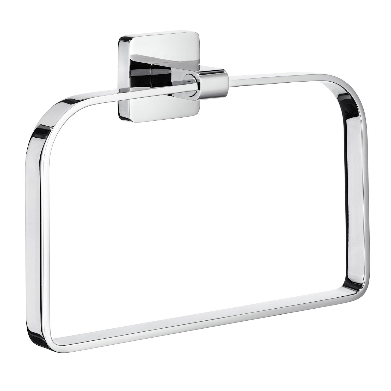 Smedbo "Ice" Towel Ring, Polished Chrome, Silver