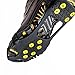 Carryown Ice Cleats, Ice Grips Traction Cleats Grippers Non-Slip Over Shoe/Boot Rubber Spikes Crampons Anti Easy Slip 10 Steel Studs Crampons Slip-on Stretch Footwear + 10 Extra Replacement Studs