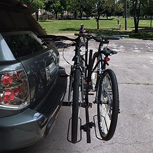 EDOSTORY Hitch Mount Bike Rack, Tray Style Carrier Rack Foldable 2