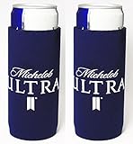 Michelob Ultra Slim Can Licensed Beer Koozie Holder Huggie 2-Pack