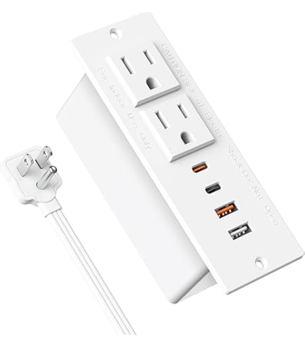 Pop Up Power Strip With 3 Outlets & 2 USB Ports, Recessed Power Grommet Outlet Hub Connectivity Box Pop Outlets Socket Table Conference Room Countertop - View #7