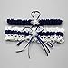 vimans Womens Navy Blue Garter Set for Wedding Garters for Bride Plus Size