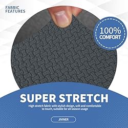 JIVINER Newest 3 Pieces Stretch Couch Covers for 2