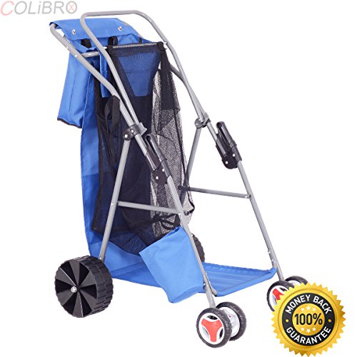Buy COLIBROXDeluxe Foldable Beach Wonder Tote Cart Folding Storage