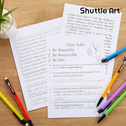 Shuttle Art Mechanical Pencils, 84 Pack Bulk Mechanical Pencils 0.7mm Medium Point, HB #2 Lead, Assorted Barrels, Office School Supplies