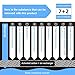 JETERY Faucet Water Filter Kitchen Tap Water Purifier Filtration System 320-Gallon Long with Carbon Fiber Filter for Home Bathroom Fits Standard Faucets