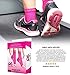 Physix Gear Sport Plantar Fasciitis Socks with Arch Support for Men & Women - Ankle Compression Sleeve, Toeless Compression Socks Foot Pain Relief, Ankle Swelling - Better than Night Splint, Pink L/XL