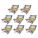 ROVSUN 8 Qt 8 Pack Full Size Upgraded Stainless Steel Chafing Dishes Buffet Silver Rectangular Catering Chafer Warmer Set with Trays Pan Lid Frame Stand Frame for Kitchen Party Banquet Dining