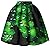 Women 3D Printed Green Shamrock Skirts High Waist Flared Pleated Skirt