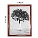 Reliancer A2 Front Load Easy Open Snap Frame Professional Aluminum Poster Pictures Frame for 23.5x16.5 Inches Graphics Wall Mounted w/Non-Glare PVC Lens (Wood)