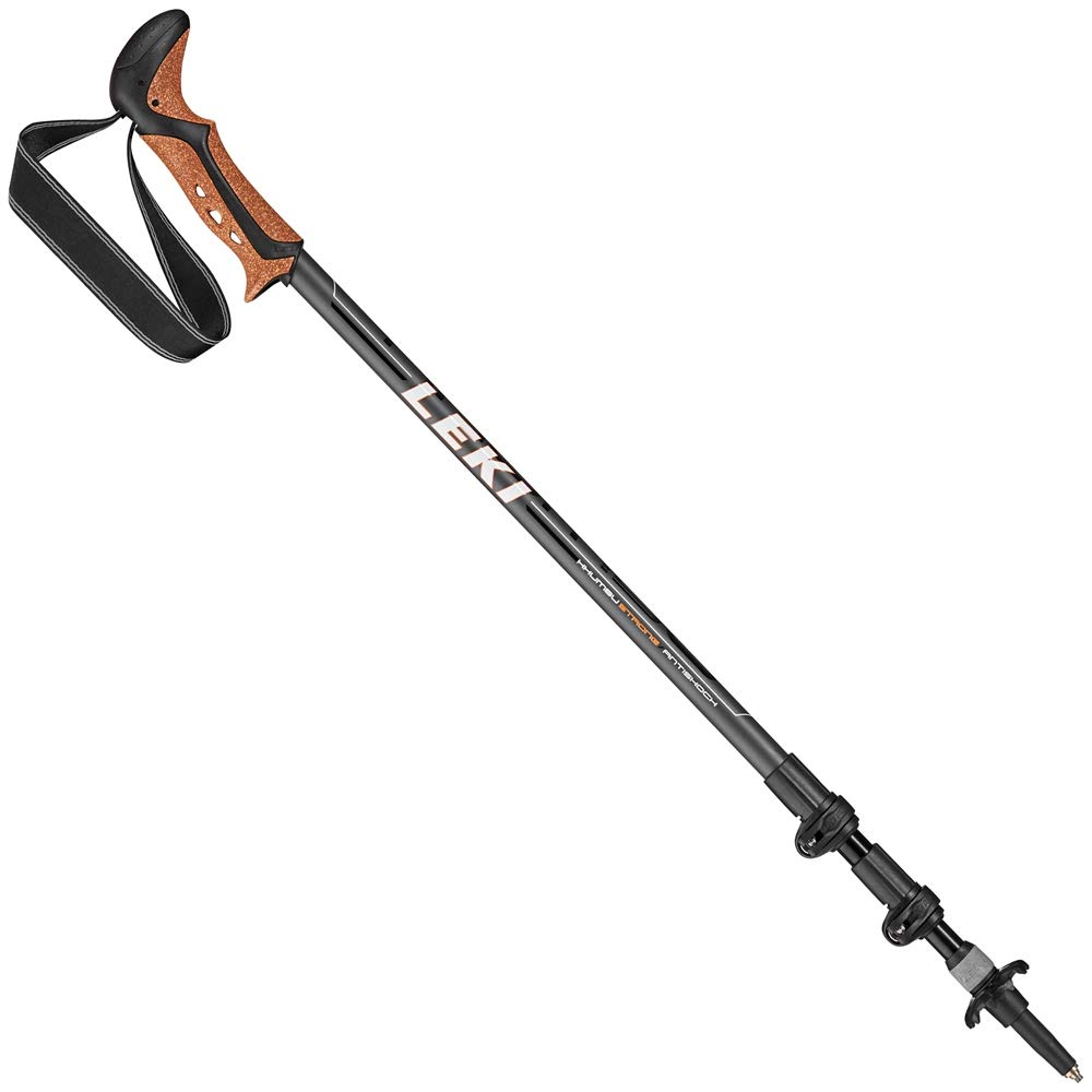 LEKI Khumbu AS Trekking Poles, Unisex, Adult, White/Orange, One Size