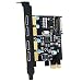Mailiya PCI-E to USB 3.0 4 Port PCI Express Expansion Card (PCIe Card),Superspeed USB 3.0 Card with 15-Pin Power Connector for Desktops,Super Speed Up to 5Gbps primary