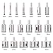Glass Tile Hole Saw Bits Set, Diamond Hole Saw Drill Bits Extractor Remover Tools Hole Saws for Glass, Porcelain, Ceramic, Granite Light Stone Hollow Core Drill Bits Pack of 18,Sizes 4-50mm