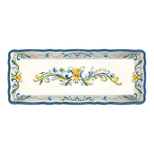 Le cadeaux melamine floral harvest - baguette tray, 15 by 6 inche…