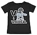 Mighty Fine Star Wars - V is for Vader - Toddler T-Shirt, Black, (4T)
