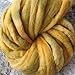 Wool Roving Hand Dyed. Super Soft BFL Combed Top Pre-Drafted for Easy Hand Spinning. Artisanal Craft Fiber ideal for Felting, Weaving, Wall Hangings and Embellishments. 1 Ounce. Old Gold