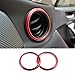 Red Inner Dashboard Air Vent Outlet Trim Cover 2pcs for Subaru BRZ 2012-2019