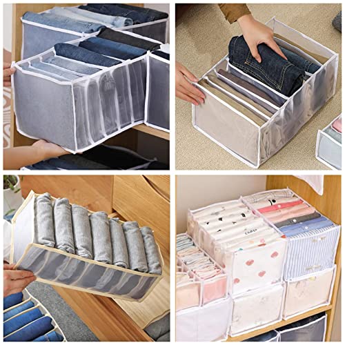 DINBLEX Wardrobe Clothes Organizer 3 Pack, Drawer Organizers For