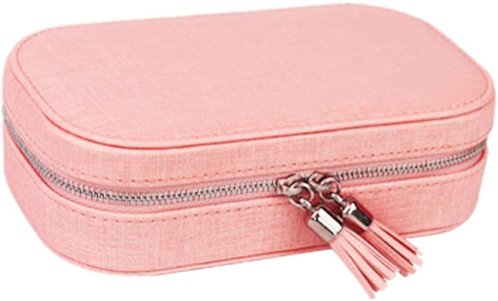 WCCCW Caja Joyero con Espejo y Cajones - Joyero portátil Mini Viaje