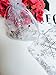Christmas Snowflake Organza Gift Bags,100PCS 7 cm X 9 cm White Organza Jewelry Pouches Perfect for Party Favor