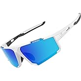 suoso Polarized Sports Sunglasses Men: UV400 Running Sunglasses for Women, Lightweight Fishing Baseball Cycling Glasses TR90