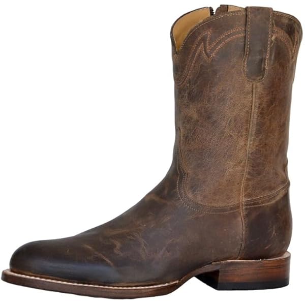 Amazon.com | Stetson Mens Rancher Zip Wide R Toe Boots | Western