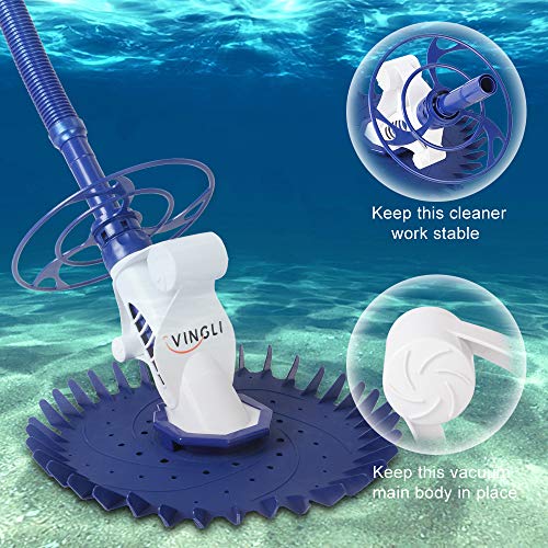 VINGLI Pool Cleaners Vacuum Automatic Swimming Pool Cleaner with