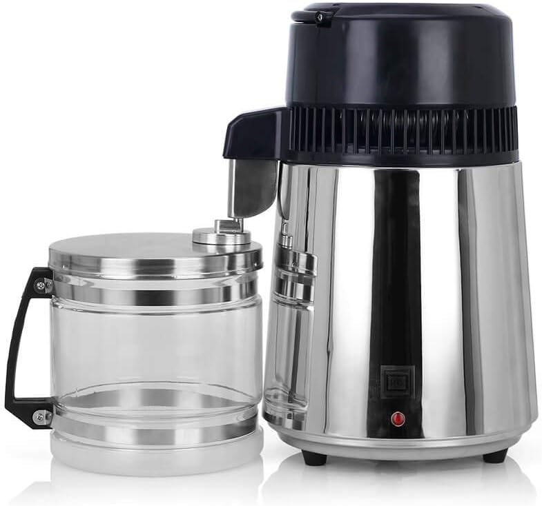 YLOVOW Water Distiller Pure Water Distiller 4L Distilling Pure Water Machine with Free Water Collection Jug + Water Tester As Gift