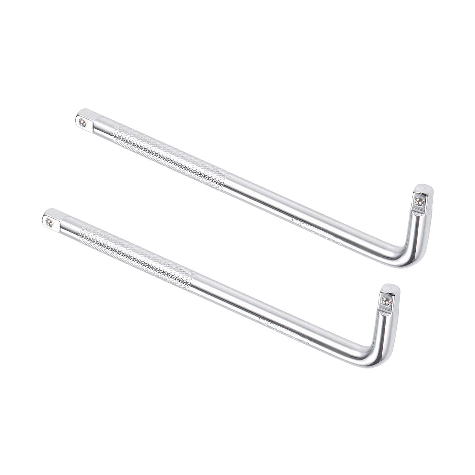 Kozelo 2pcs Breaker Bar - [1/4 Inch Drive] L Shape Socket Wrench Extension for Car Mechanical Equipment Repair Use, CR-V Steel