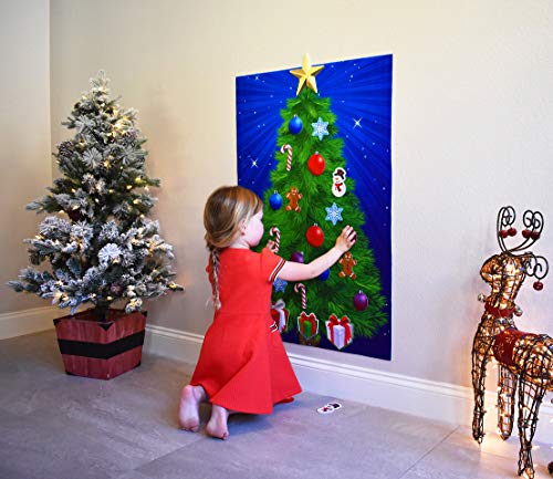 Little Folk Visuals 26 Piece DIY Starry Night Felt Christmas Tree