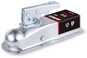 Trailer Coupler 1-7/8" Ball 2" Width 2000 LBS, Straight Trailer Coupler