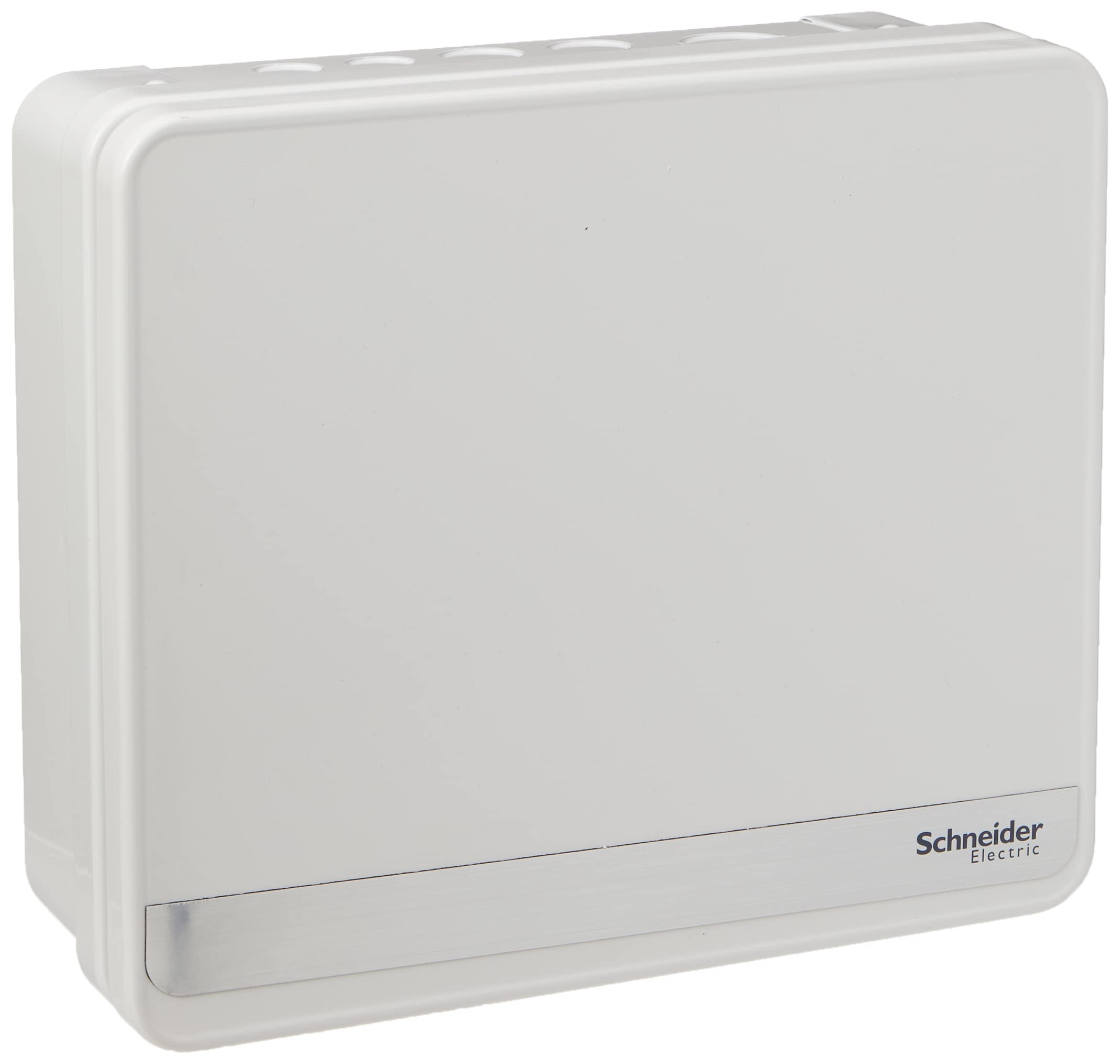 Schneider Electric Easy9+ - Consumer Unit, 8 Way, No Incomers, Surface Mount Enclosure, Semi Flush Kit available, EZ9E8MCU, Metal