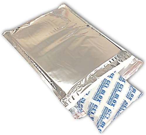 Kodiak Pack Insulated Mailer Metalized Envelopes for Cold Shipping, 12" x 16" - 5/Case