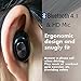 Bluetooth Headphones,Ultralight V4.1 Wireless Mini Invisible Car Headset [Magnetic Charging, 6 Hours Music Time] Single In Ear Earpiece Smallest Bluetooth Earbud Earphone with HD Mic. (Black)