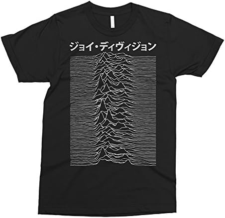 PixiePrints Japanese Joy Division - Unknown Pleasures Ian Curtis Punk Music T-Shirt