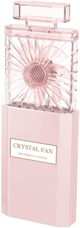 Myone Lady Handheld Fan, Rechargeable Small Personal Fan with 3 Speeds Setting, Powerful Quiet Pull-out Portable Fan, Mini Cooling Desk Electric Fan Safe for Girls Woman Office School Working Home