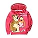 Frogwill Masha and the Bear Girls Sports Hoodie Sweatshirt+pant Suit(2/3Y, Pink)