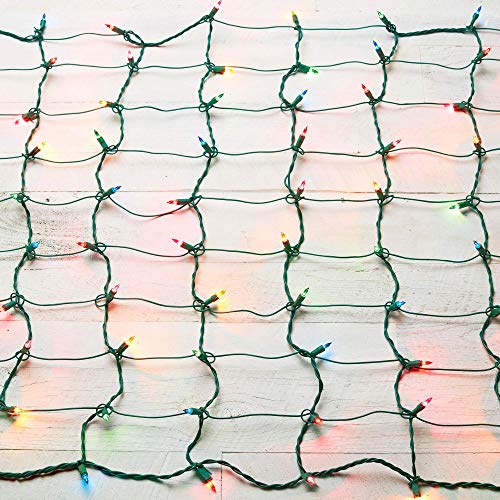 NOMA LED Net Christmas Lights 100 MultiColor Mini Lights 4 ft x 4