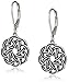 Amazon Essentials Sterling Silver Celtic Knot Lever-Back Drop Earrings, (previously Amazon Collection)