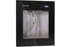 Elkay LBWD06BKK ezH2O Liv Built-in Filtered Water Dispenser, Remote Chiller, Midnight