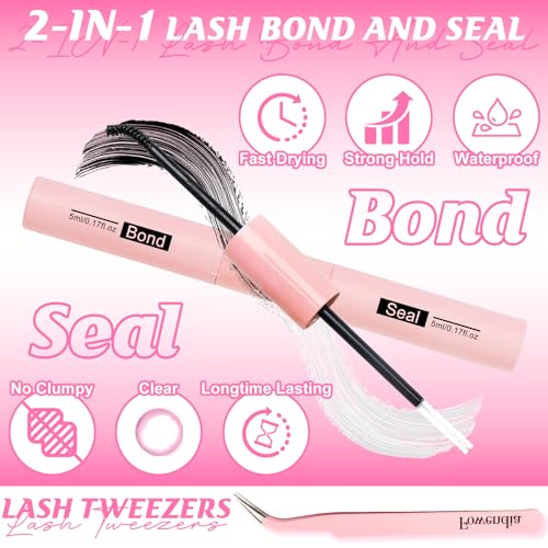 Fowendia Lash Clusters Kit 580PCS Fluffy Cluster Lashes Kit 30D-100D Volume Eyelash Extensions with Lash Bond and Seal D Curl Eyelashes Natural Look Individual Lashes (FSMT01)