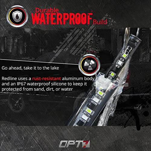 OPT7 48" Redline Parlux LED Tailgate Light Bar w/Red Turn Signal, IP67