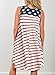 ZESICA Women's Summer Sleeveless Damask Print Pocket Loose T-Shirt Cover Up Dress