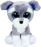 Ty Beanie Boos Whiskers The Grey Schnauzer Dog Plush