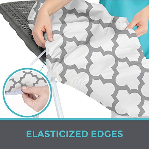 HOME GENIE Reflective Silicone Ironing Board Cover, Iron Faster, Heavy Duty Scorch and Stain