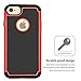 iPhone 7 Case,,ANLI(TM)[Shock Absorption] Drop Protection Hybrid Dual Layer Armor Protective Case Cover for Apple iPhone 7(4.7 inch) Red