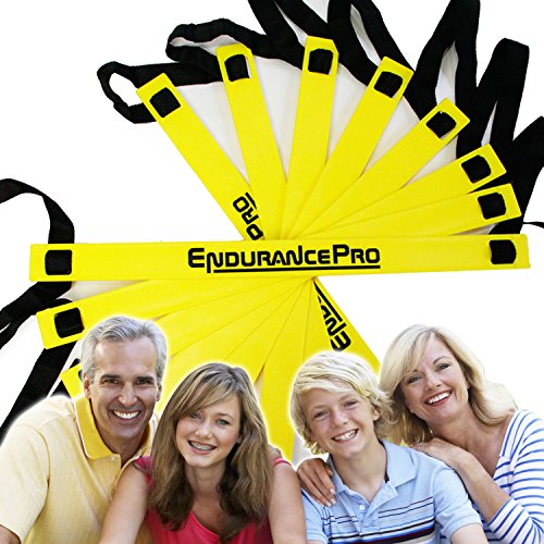 Endurance Pro Footwork Ladder with Ladder Drills eBook Bag Pegs-Ideal Agility Ladder Speed and Agility Training Equipment for Football, Soccer, Multi-Sport Training