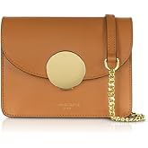 LeParmentier New Ondina Mini Shoulder Bag, Calf Leather, Gold Hardware, 6.7 x 5.1 x 3 inches